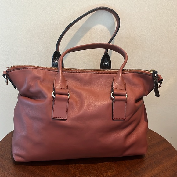 Kate Spade Satchel/Crossbody/shoulder bag turn lock Brown leather amazing cond - Picture 6 of 17